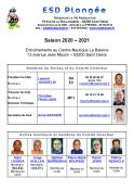 Voir la liste des dirigeants et moniteurs